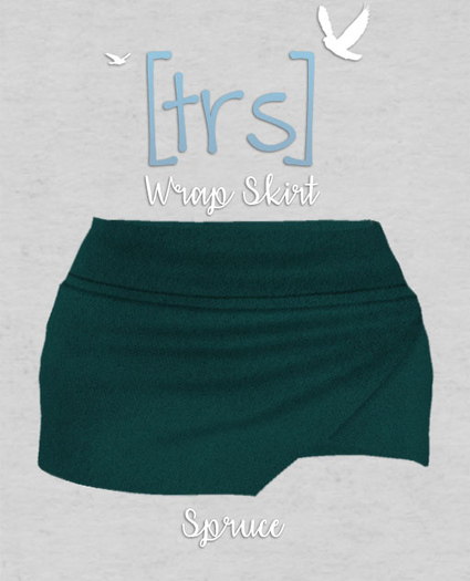 [trs] Wrap Skirt . Spruce