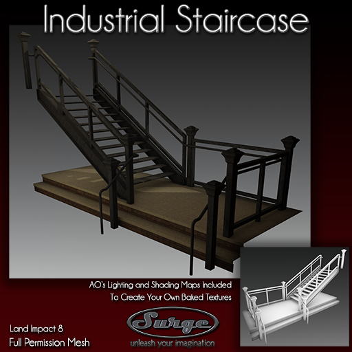 Industrial Staircase - Full Perm For Builders