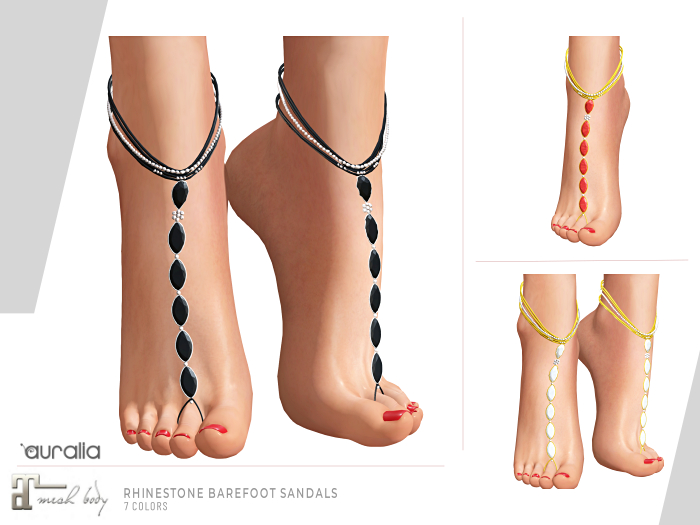 PROMO - Auralia - Rhinestone Sandals - M-lara - 7 Colors 