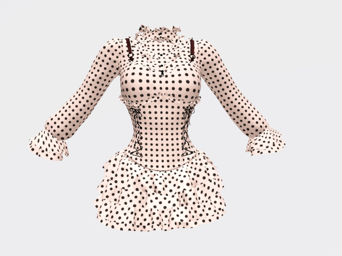 56 CORSET ONE-PIECE BOX DOTZ*