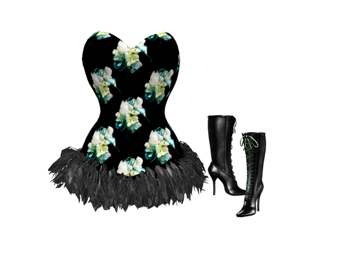 Pretty Corset Dress & Boots Box No. 4
