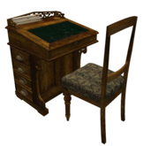 Secretary Desk & chair / Secretaire & chaise (BOX)