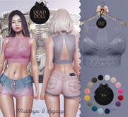 DEAD DOLL - Sibilla Top - Indigo