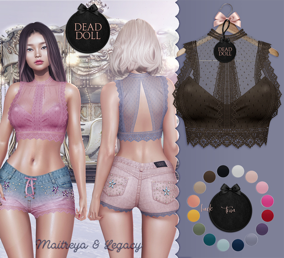 DEAD DOLL - Sibilla Top - Choco