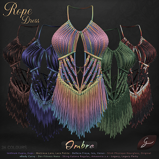 Gulabi [Rope] Dress - OMBRE PACK