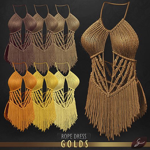 Gulabi [Rope] Dress - Golds