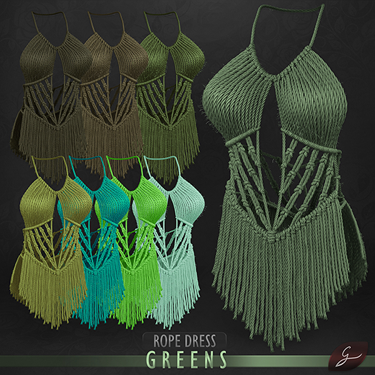 Gulabi [Rope] Dress - Greens