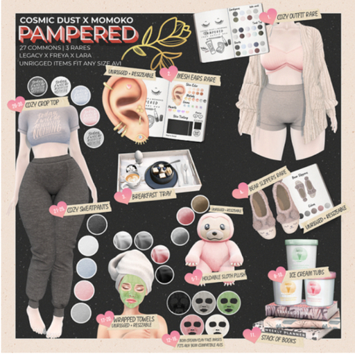 [Cosmic Dust x Momoko]  - Pampered - Pink Crop Top  - Lara