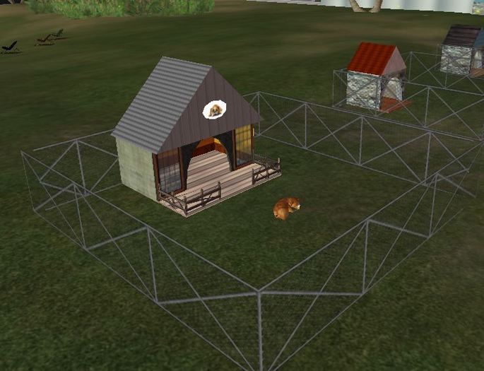8 x 8 Dog Pen w/ Deluxe Doghouse (boxed)