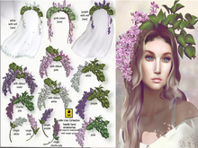 *LODE* Head Accessories - Late Lilac with Veil [purple] RARE