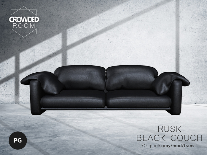 Crowded Room - Rusk Couch - Black PG