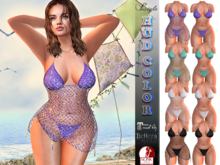 50% SALE-InStyl-Fishnet dress & bikini - HUD COLOR2