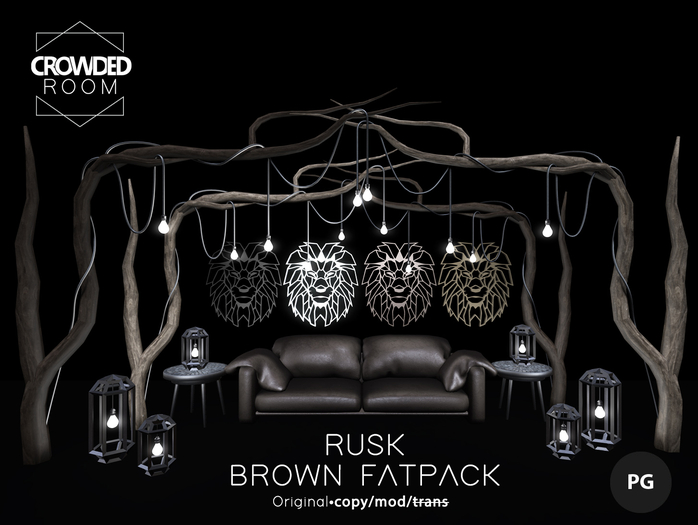 Crowded Room - Rusk Living Room Fatpack - Brown PG 