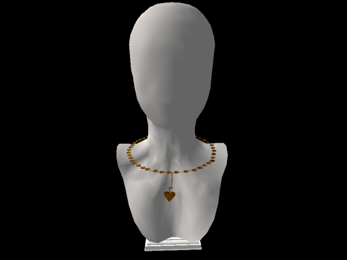 Gold Necklace Heart