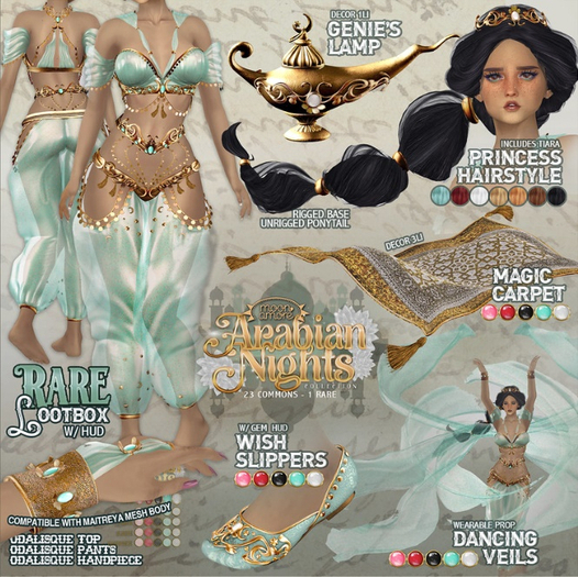 :Moon Amore: Arabian Nights/ Odalisque LOOTBOX RARE