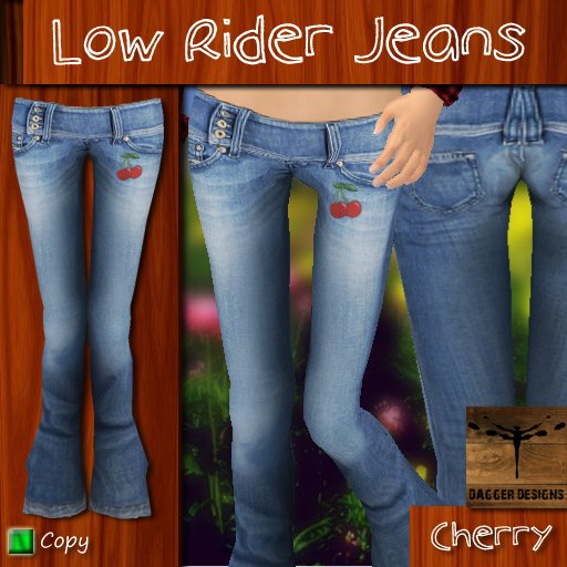 Cherry: Low Rider Jeans