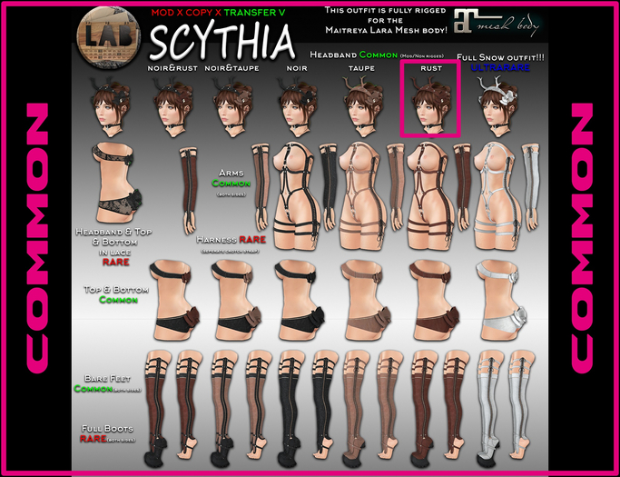 [LAB737] Scythia Headband (rust)