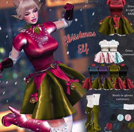 UNA.ChristmasElf Dress Pink