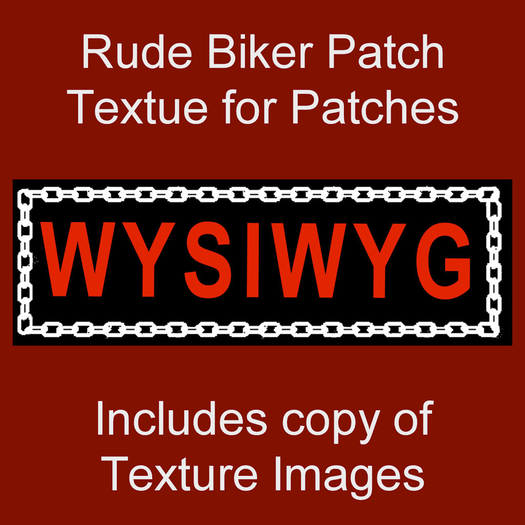 Biker Patch Texture WYSIWYG