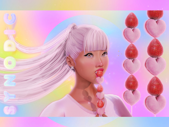 Synodic. //  Cookie hearts & strawberries STRAWBERRY