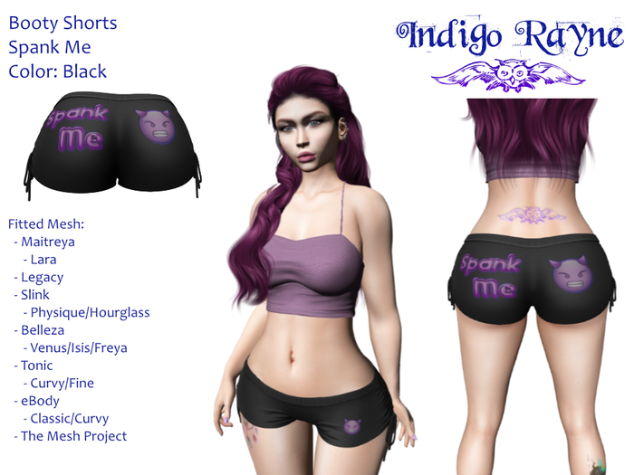 Booty Shorts - Spank Me - [DEMO]