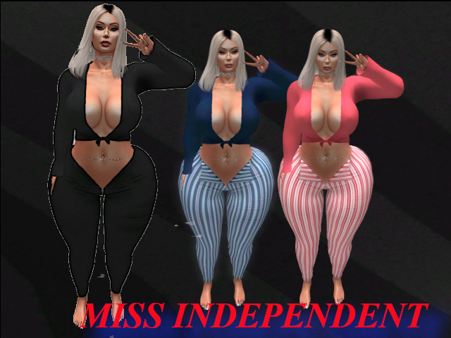 *S* Miss Independent (Blue)