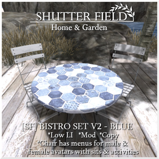 [SF] BISTRO SET V2 - BLUE BOXED