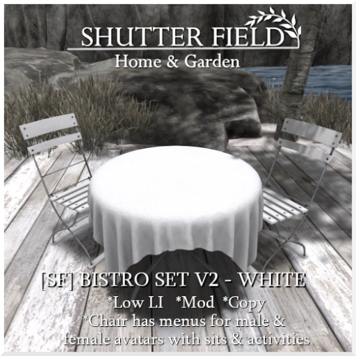 [SF] BISTRO SET V2 - WHITE BOXED