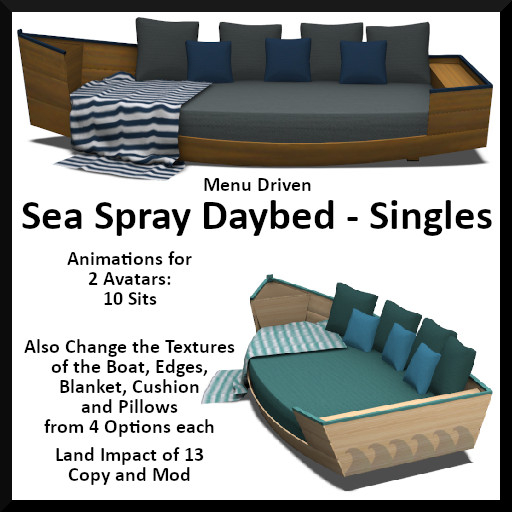Menu Driven Sea Spray Daybed - Singles