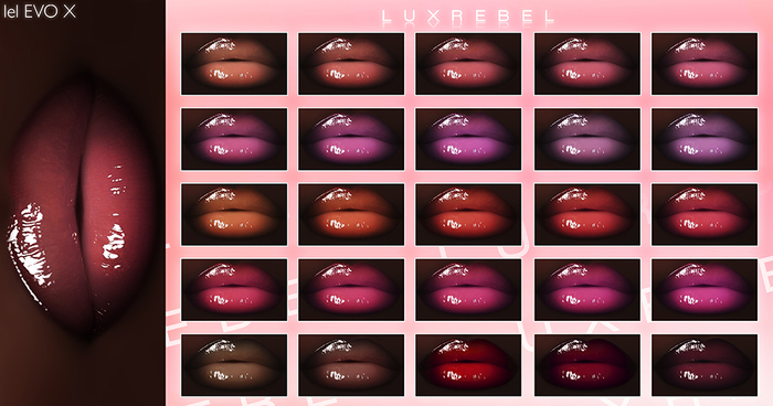 LUXREBEL ''Options'' Lipgloss [LELUTKA EVO X] Dark
