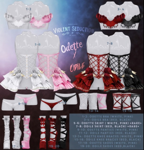 Violent Seduction - Odette Knee Brace (White)