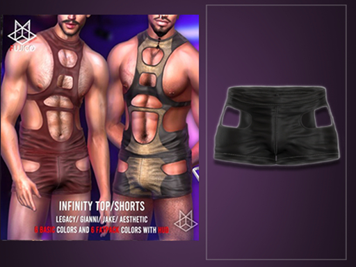 [Fujico Apparel] Infinity Shorts Black