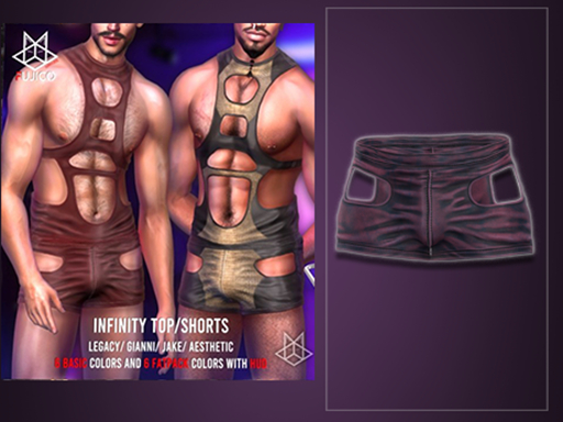 [Fujico Apparel] Infinity Shorts Violet