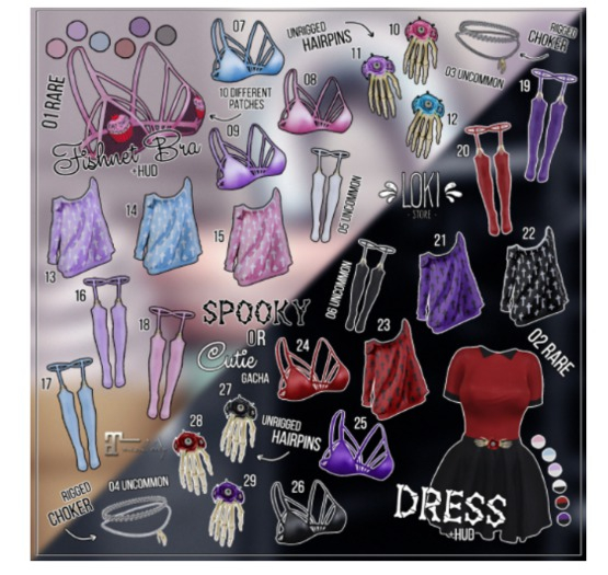 06.UNCOM Loki - Spooky or Cutie GACHA - BlackStockings - Mait