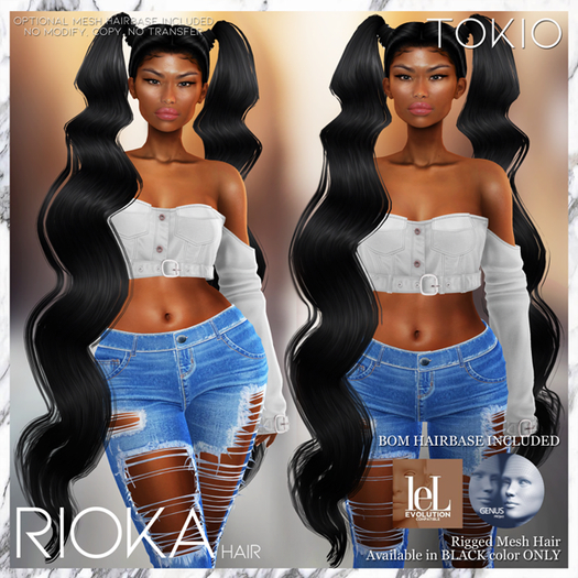 TOKIO Hair - Rioka Alpha Hair - Black