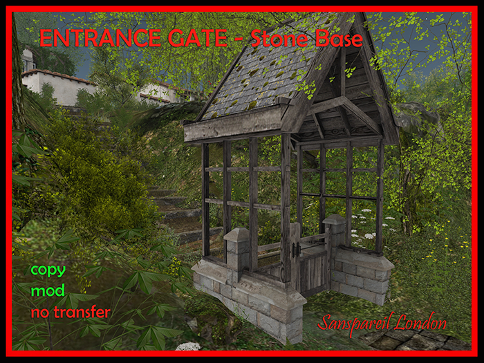 Lych Gate - Stone Base 4 LI