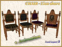 CHAIR - Lion share - Animation (1 LI) (Full perm)