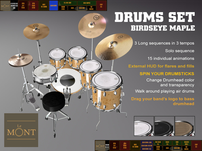 Le Mont - Drums Set Birdseye Maple