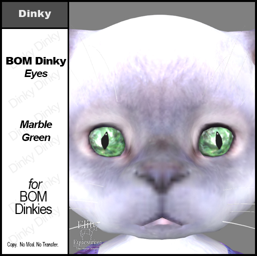 *E* Dinky BOM Eyes Marble Green  [Add & Click to Open]