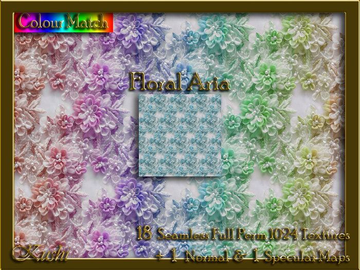 Floral Aria Seamless Texture Set