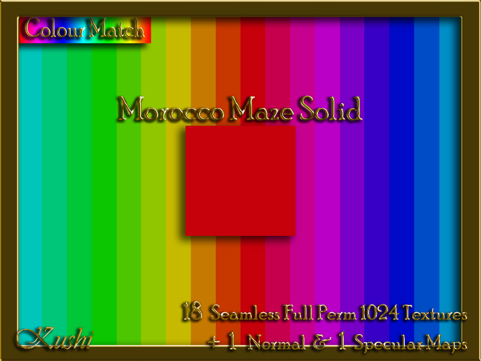Morocco Maze Solids Seamless Texture Set