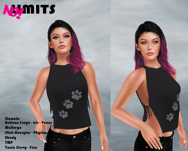 Cat Top schwarz