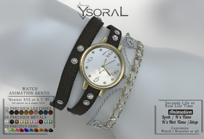~~ Ysoral ~~ .:Luxe watch & Bracelet Mya:.(ANIMATION BENTO)