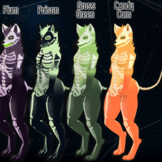 .:C:. Jackofox - Skele - Candycorn (RARE)