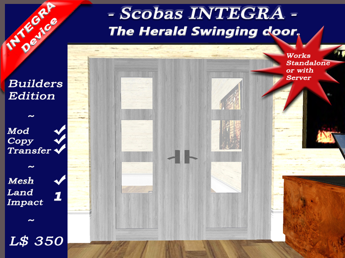 INTEGRA Herald mesh swinging door