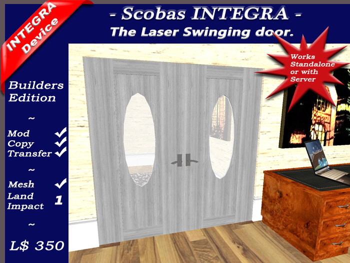 INTEGRA Laser mesh swinging door