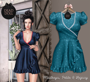 DEAD DOLL - Agata Dress - Petroleum