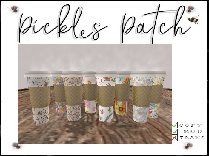 Floral Take Out Coffee 