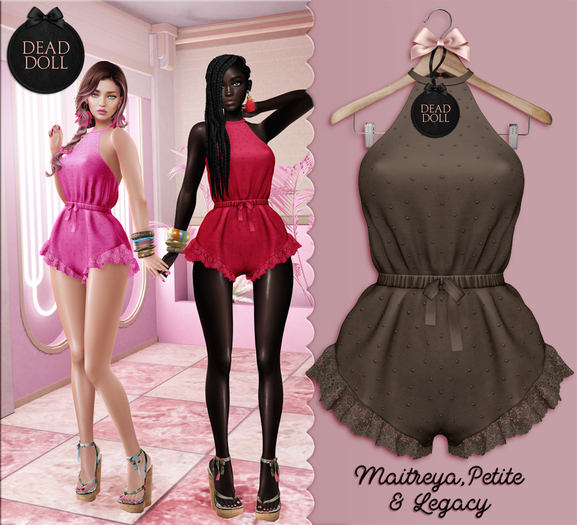 DEAD DOLL - Nerea Romper - Choco