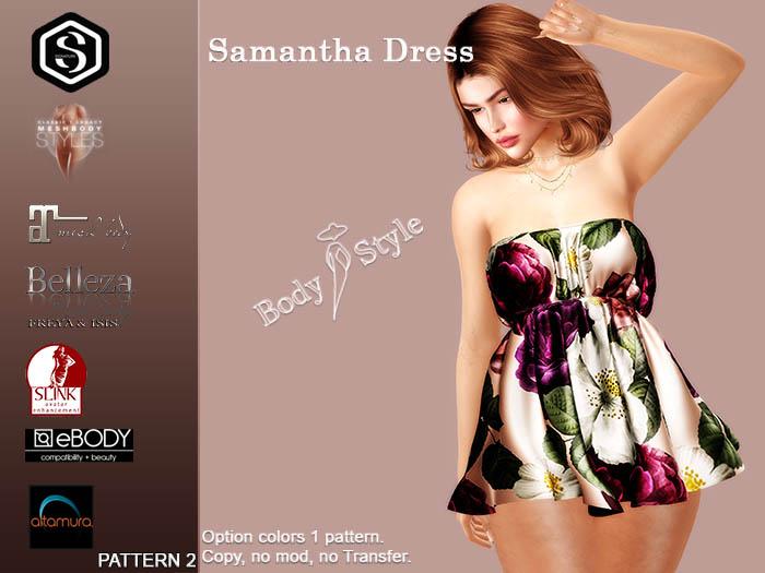 [BS] Body & Style Dress Samantha Patterned 2